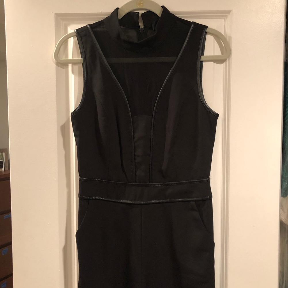 Black Jumpsuit with mesh cutouts